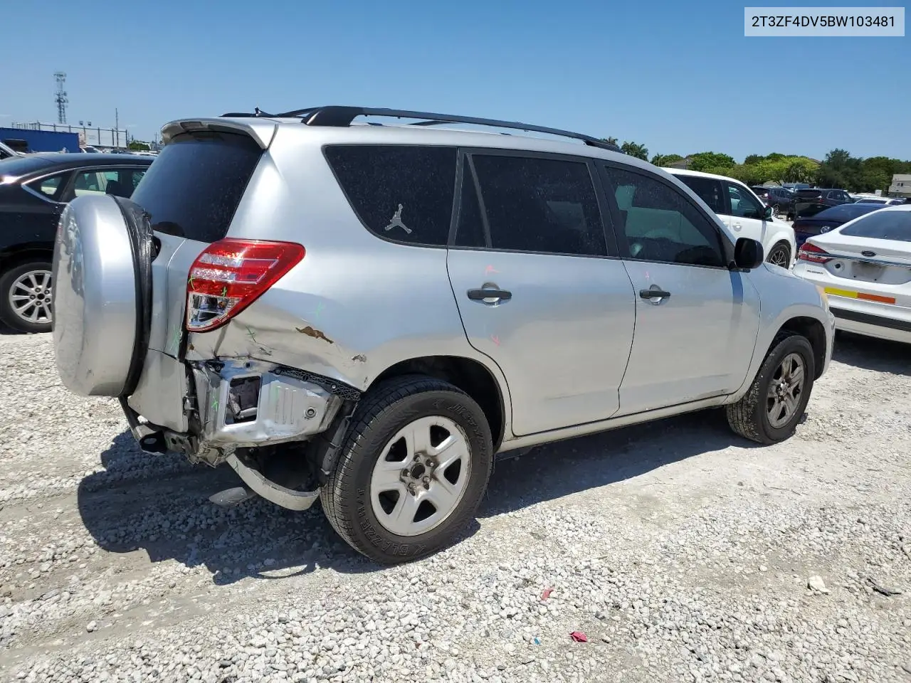 2011 Toyota Rav4 VIN: 2T3ZF4DV5BW103481 Lot: 56538675
