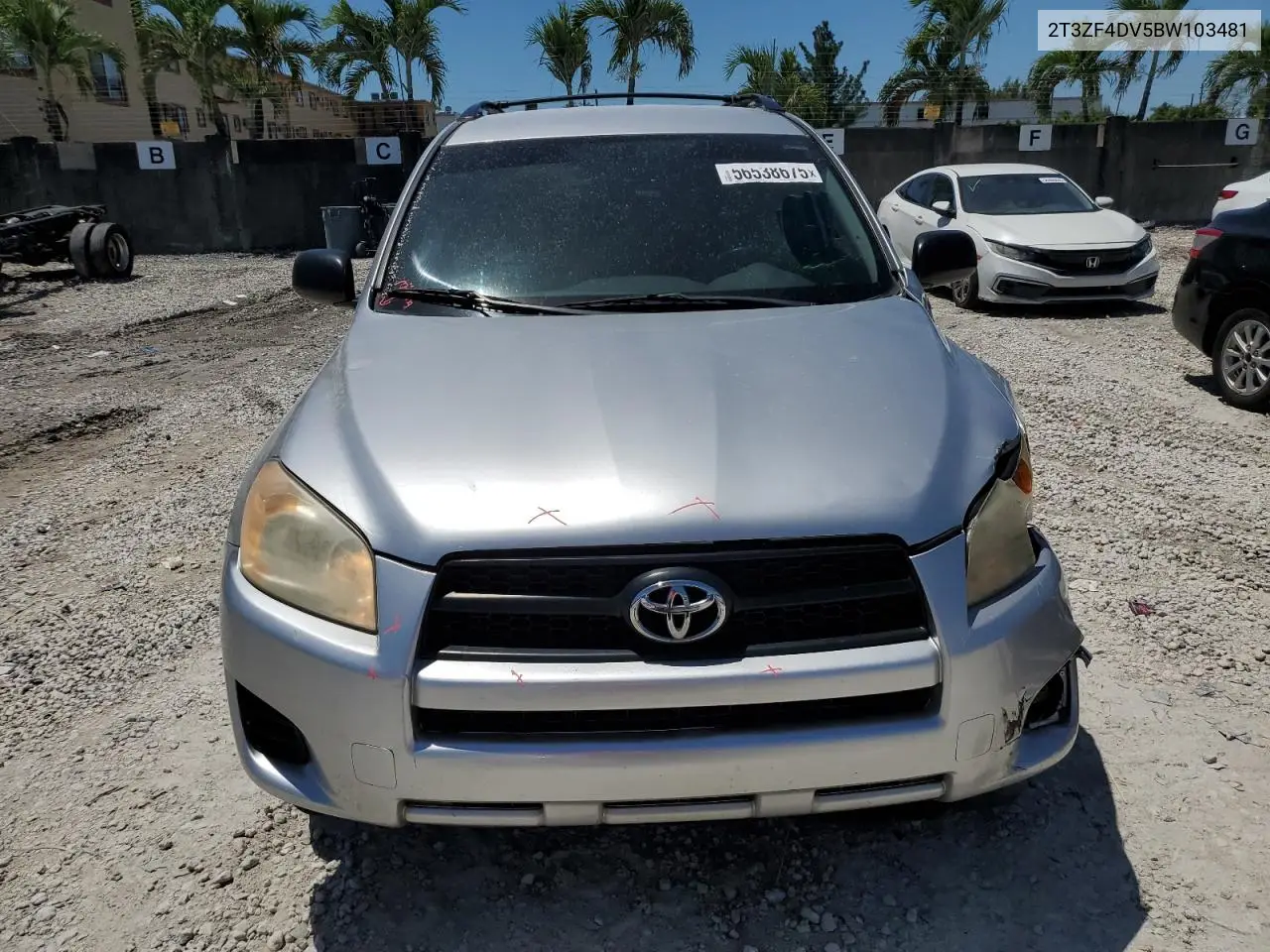 2011 Toyota Rav4 VIN: 2T3ZF4DV5BW103481 Lot: 56538675