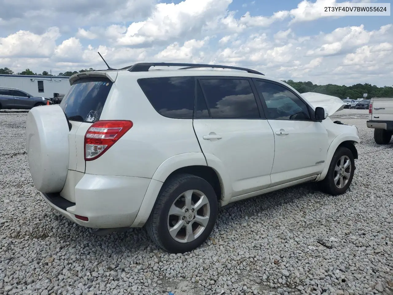 2011 Toyota Rav4 Limited VIN: 2T3YF4DV7BW055624 Lot: 56973105