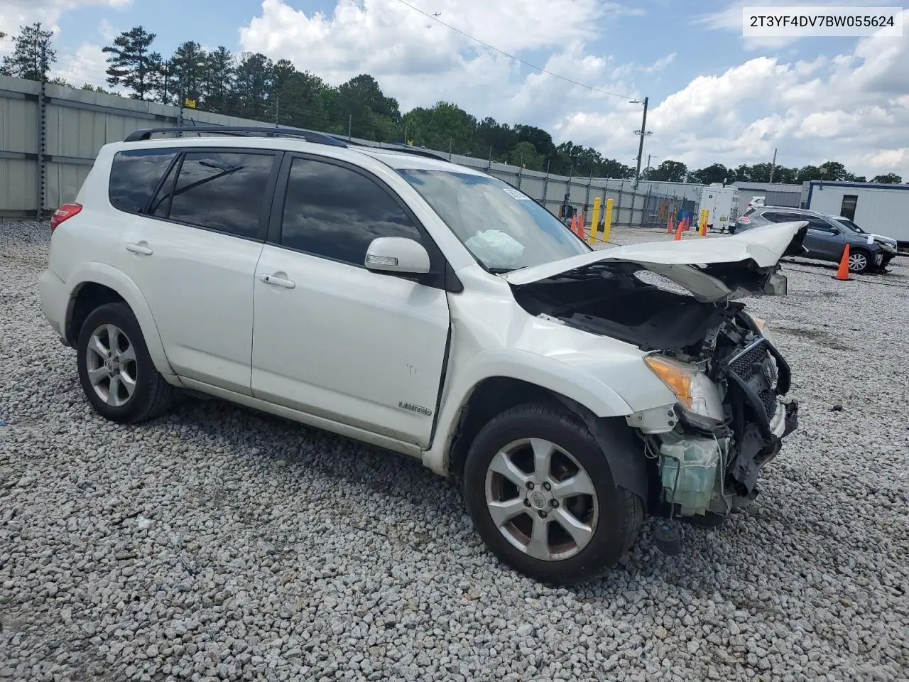 2011 Toyota Rav4 Limited VIN: 2T3YF4DV7BW055624 Lot: 56973105