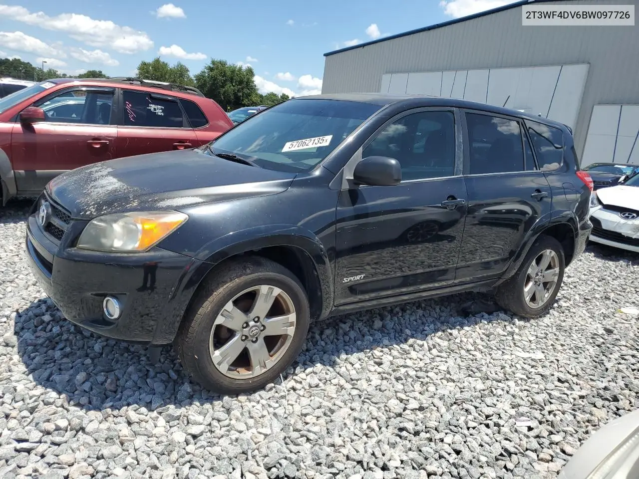 2011 Toyota Rav4 Sport VIN: 2T3WF4DV6BW097726 Lot: 57062135