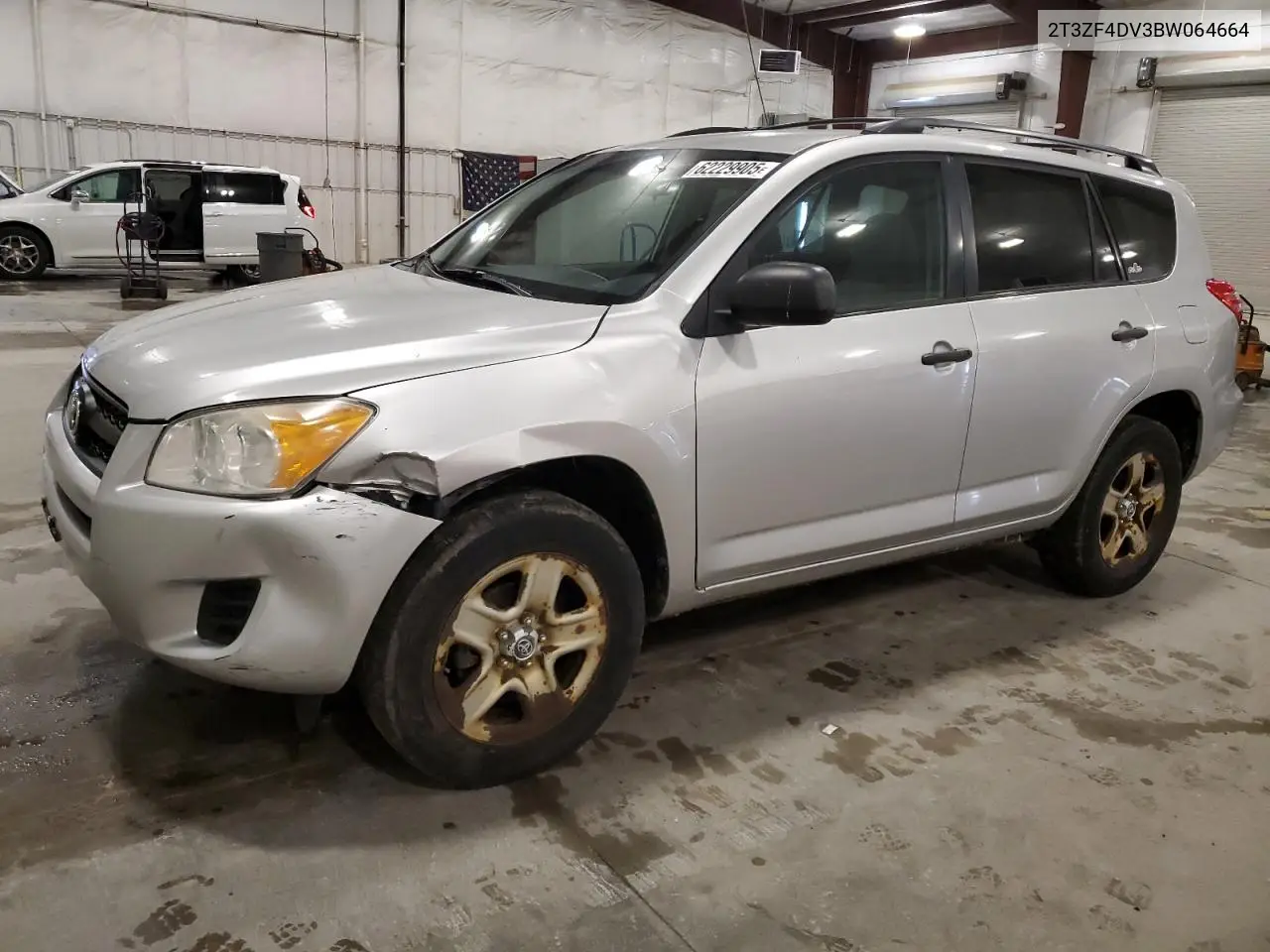 2011 Toyota Rav4 VIN: 2T3ZF4DV3BW064664 Lot: 62229905