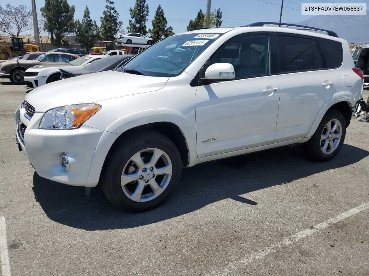 2011 Toyota Rav4 Limited VIN: 2T3YF4DV7BW056837 Lot: 62557445