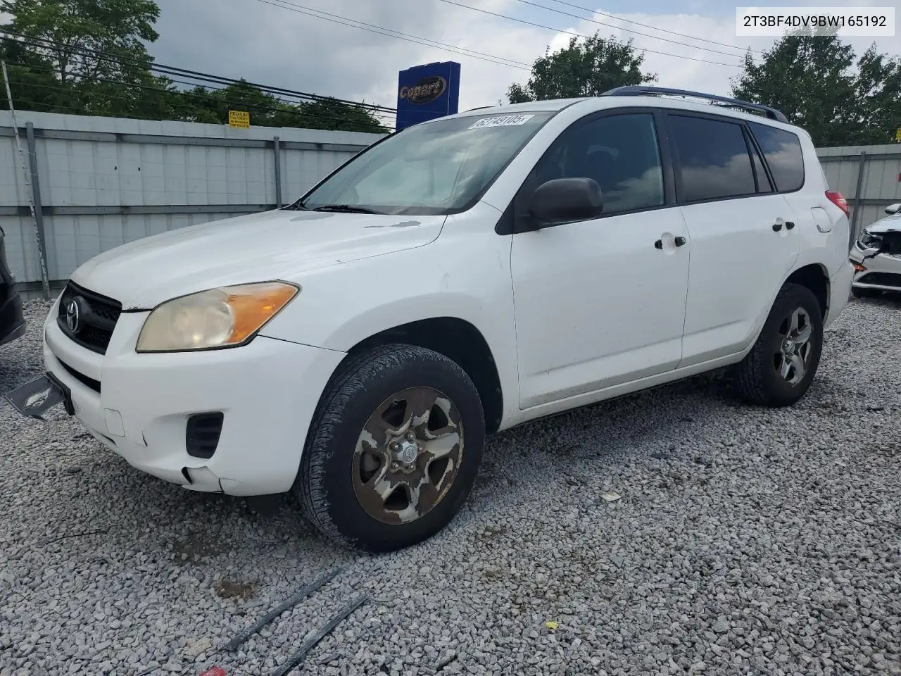 2011 Toyota Rav4 VIN: 2T3BF4DV9BW165192 Lot: 62749105