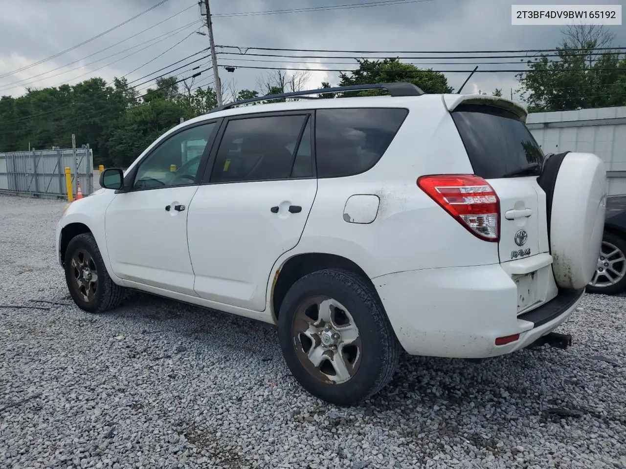 2011 Toyota Rav4 VIN: 2T3BF4DV9BW165192 Lot: 62749105
