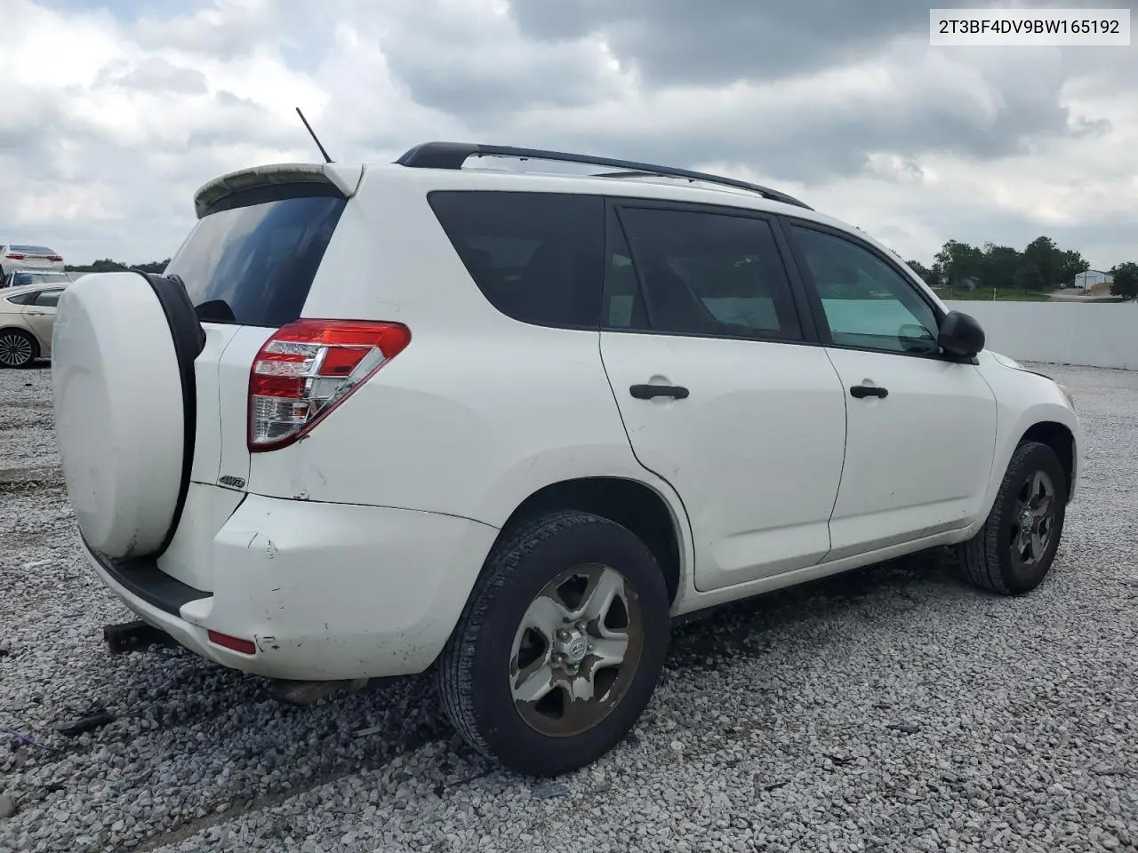 2011 Toyota Rav4 VIN: 2T3BF4DV9BW165192 Lot: 62749105