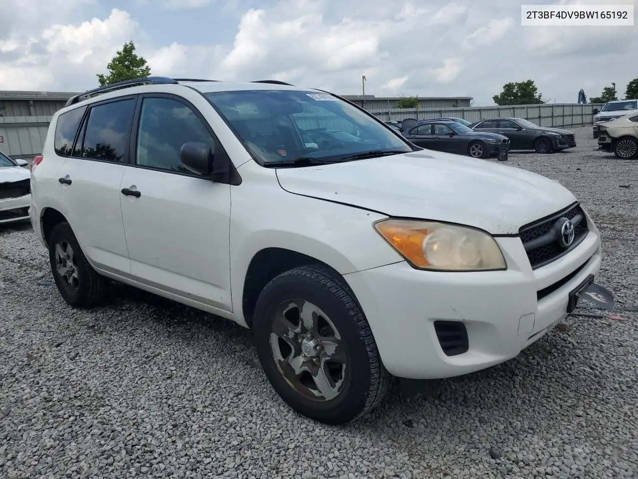2011 Toyota Rav4 VIN: 2T3BF4DV9BW165192 Lot: 62749105
