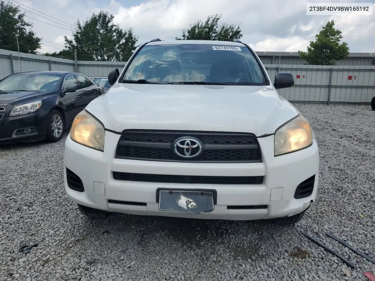 2011 Toyota Rav4 VIN: 2T3BF4DV9BW165192 Lot: 62749105