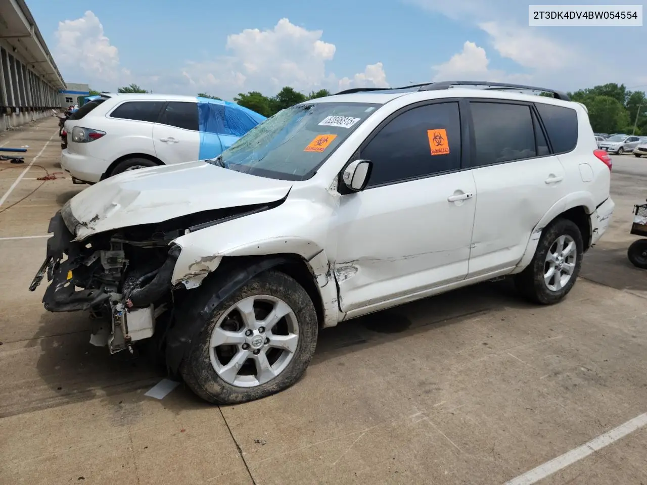 2011 Toyota Rav4 Limited VIN: 2T3DK4DV4BW054554 Lot: 62896815