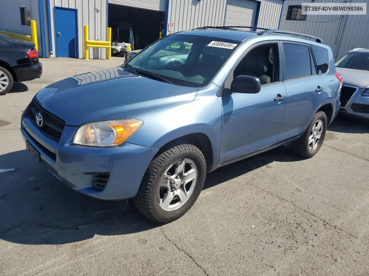 2011 Toyota Rav4 VIN: 2T3BF4DV4BW098386 Lot: 63086495