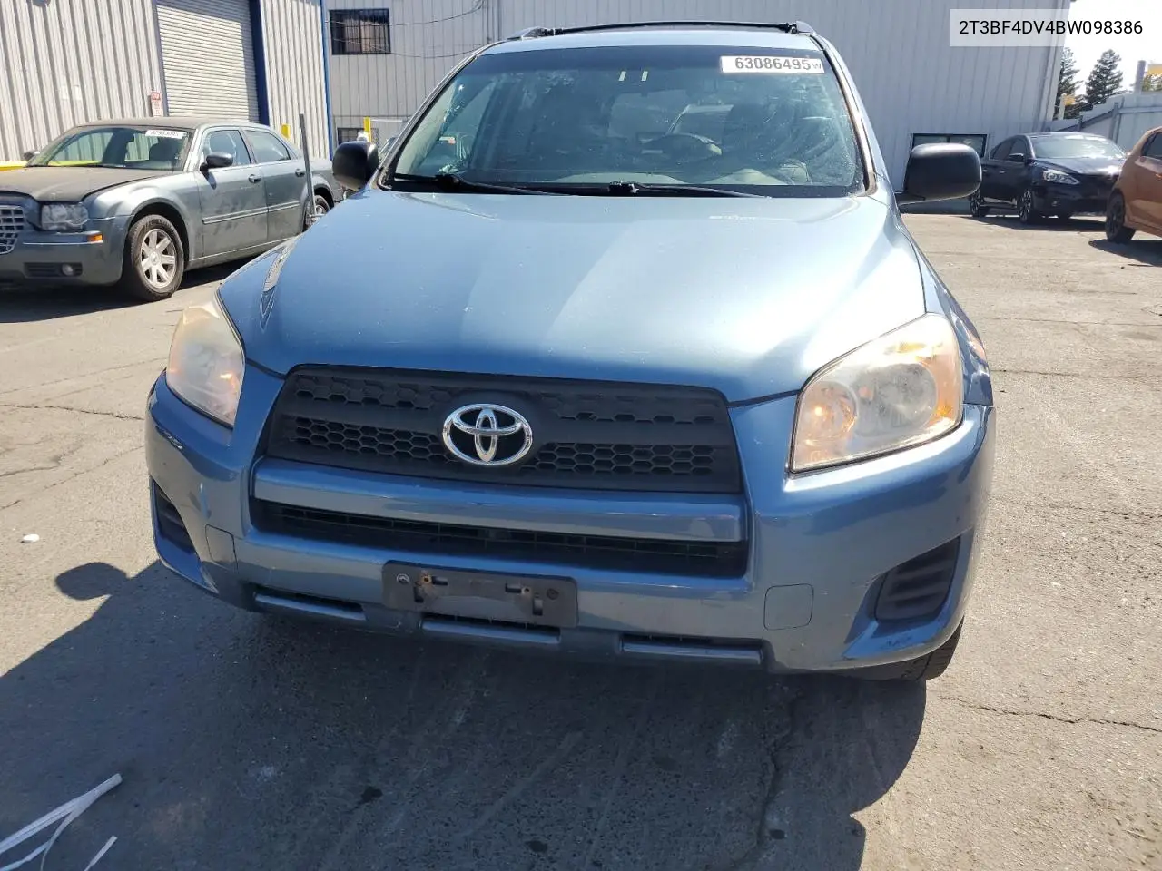 2011 Toyota Rav4 VIN: 2T3BF4DV4BW098386 Lot: 63086495