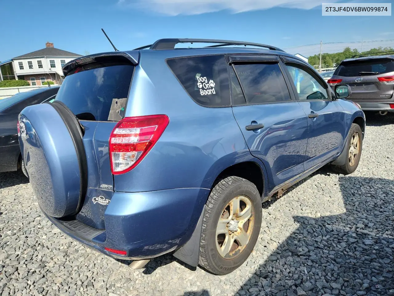 2011 Toyota Rav4 VIN: 2T3JF4DV6BW099874 Lot: 63144915