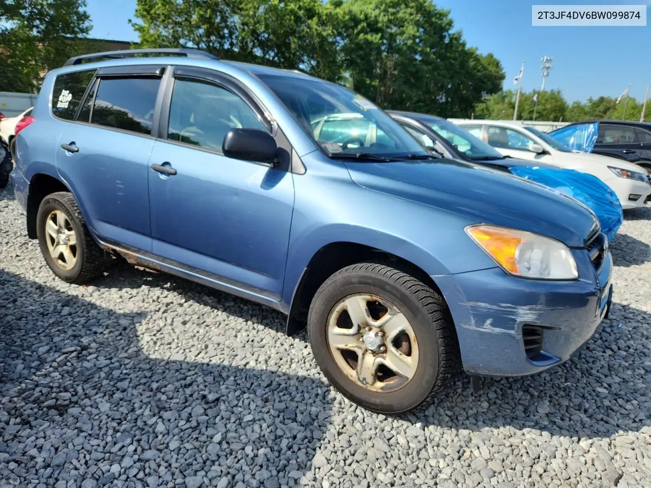 2011 Toyota Rav4 VIN: 2T3JF4DV6BW099874 Lot: 63144915