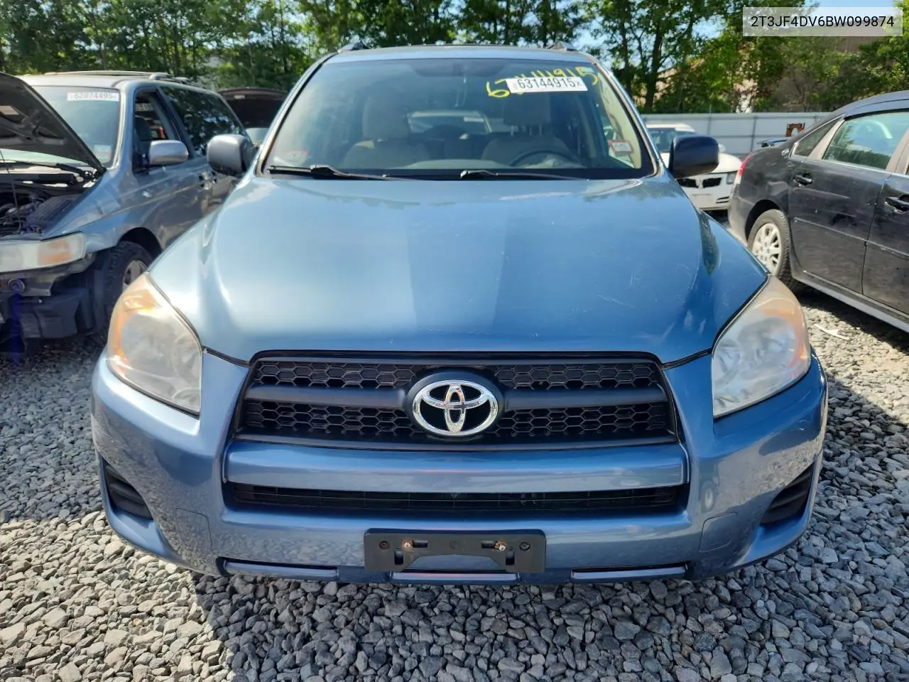 2011 Toyota Rav4 VIN: 2T3JF4DV6BW099874 Lot: 63144915