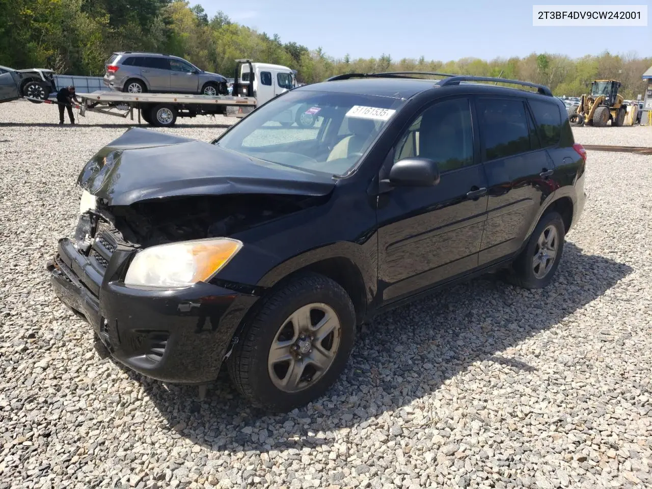 2012 Toyota Rav4 VIN: 2T3BF4DV9CW242001 Lot: 51161535