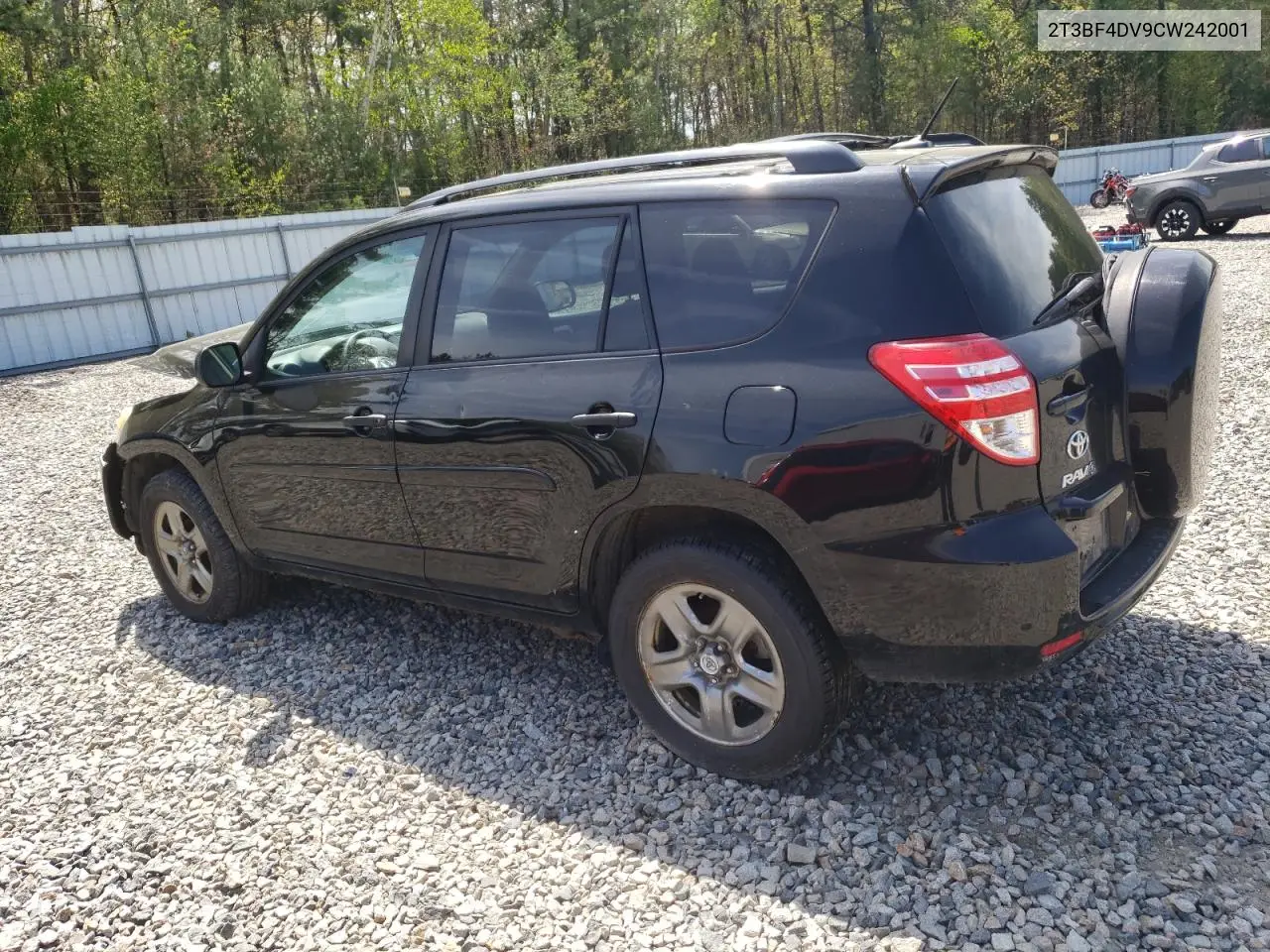 2012 Toyota Rav4 VIN: 2T3BF4DV9CW242001 Lot: 51161535