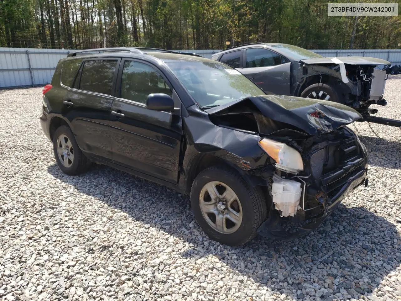 2012 Toyota Rav4 VIN: 2T3BF4DV9CW242001 Lot: 51161535