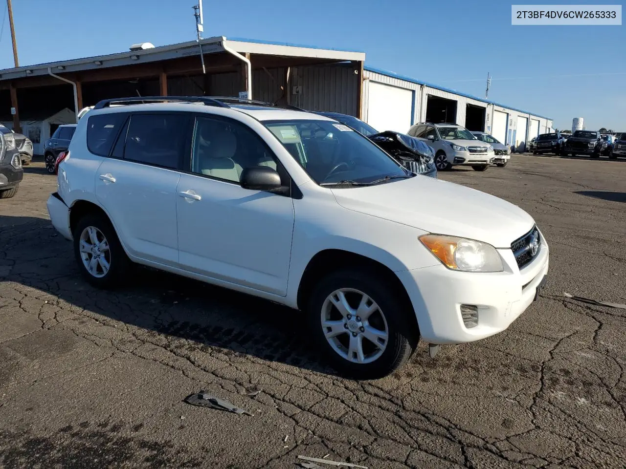 2012 Toyota Rav4 VIN: 2T3BF4DV6CW265333 Lot: 56118665