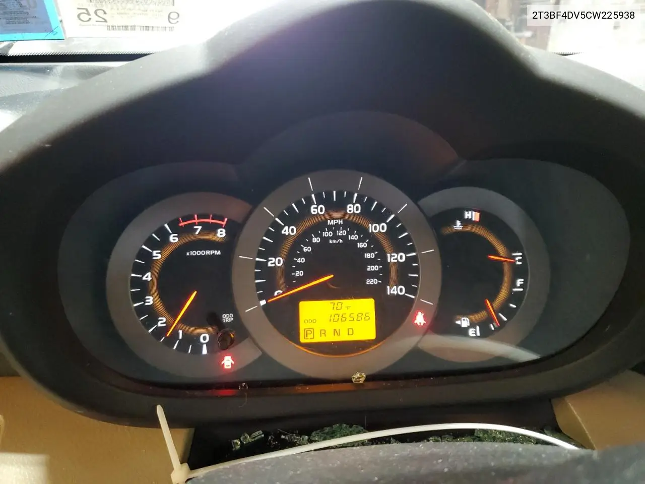 2012 Toyota Rav4 VIN: 2T3BF4DV5CW225938 Lot: 57039865