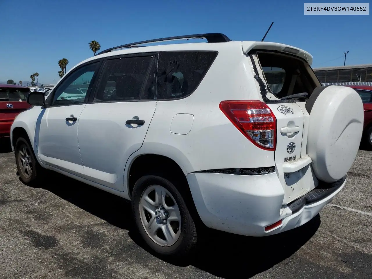 2012 Toyota Rav4 VIN: 2T3KF4DV3CW140662 Lot: 62707925