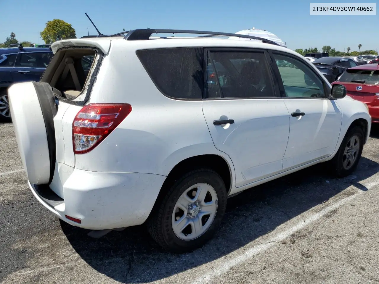 2012 Toyota Rav4 VIN: 2T3KF4DV3CW140662 Lot: 62707925