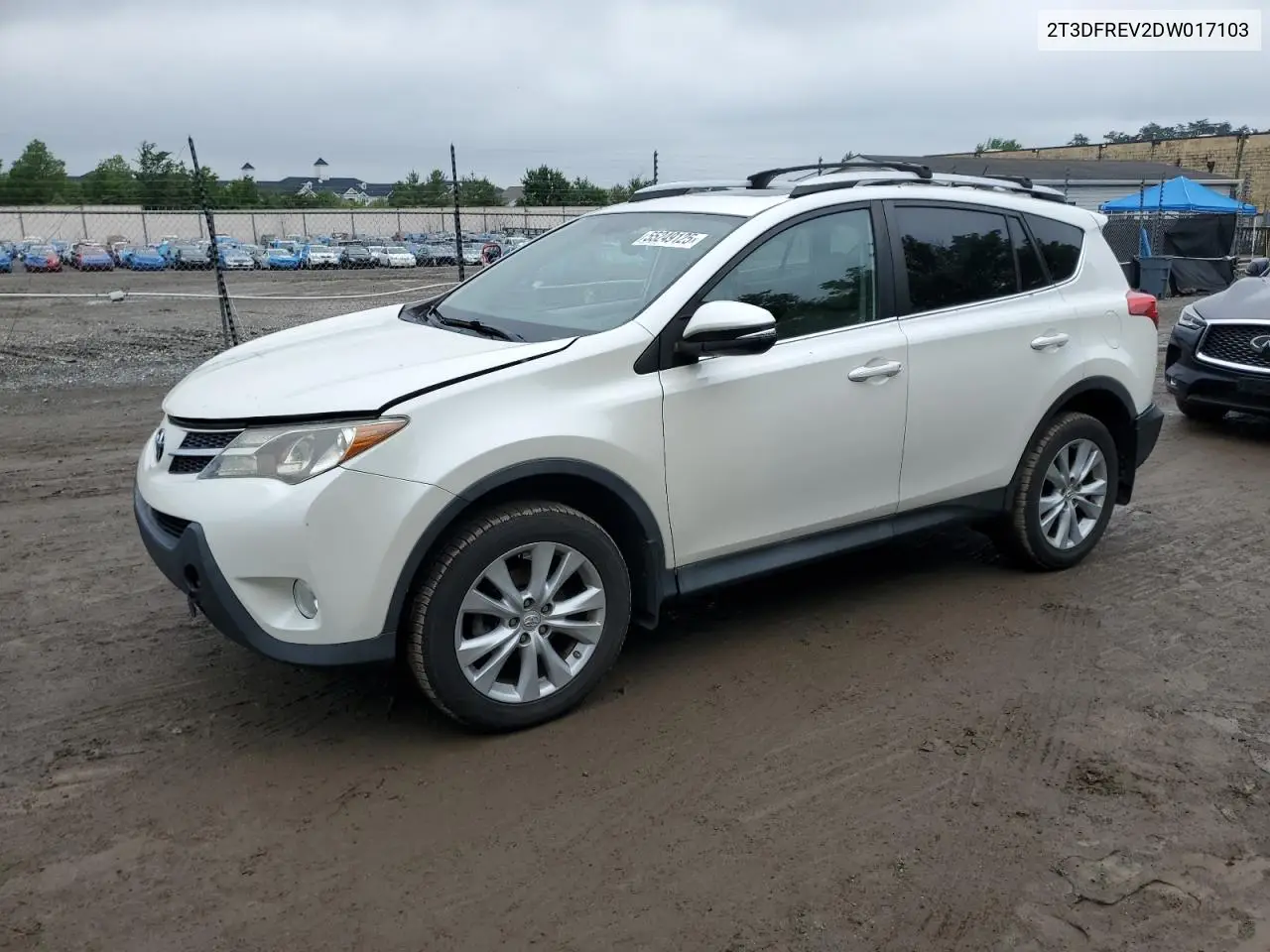 2013 Toyota Rav4 Limited VIN: 2T3DFREV2DW017103 Lot: 55249125