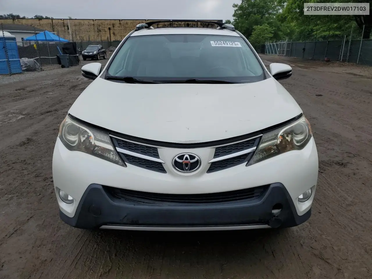 2013 Toyota Rav4 Limited VIN: 2T3DFREV2DW017103 Lot: 55249125