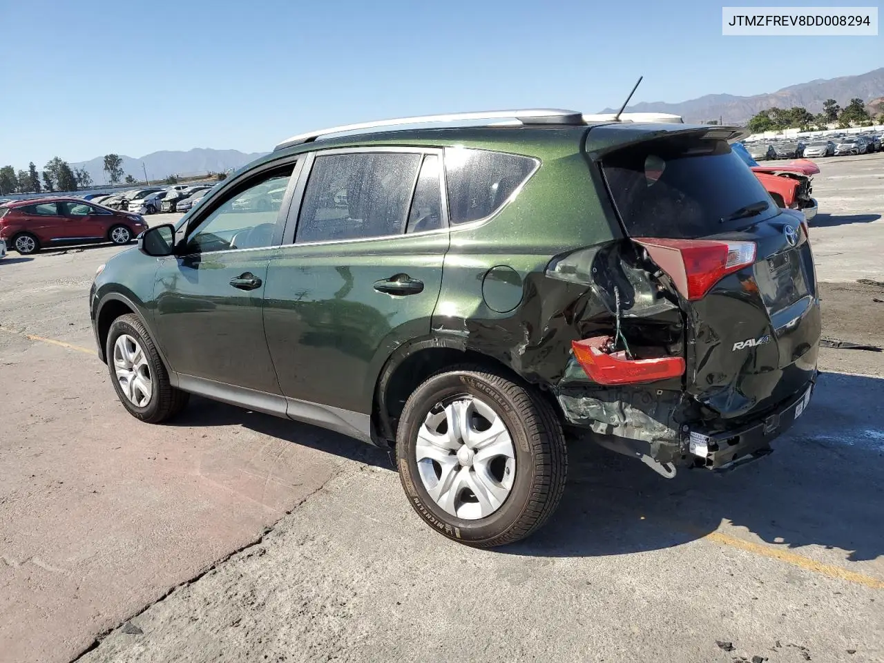 2013 Toyota Rav4 Le VIN: JTMZFREV8DD008294 Lot: 63023795
