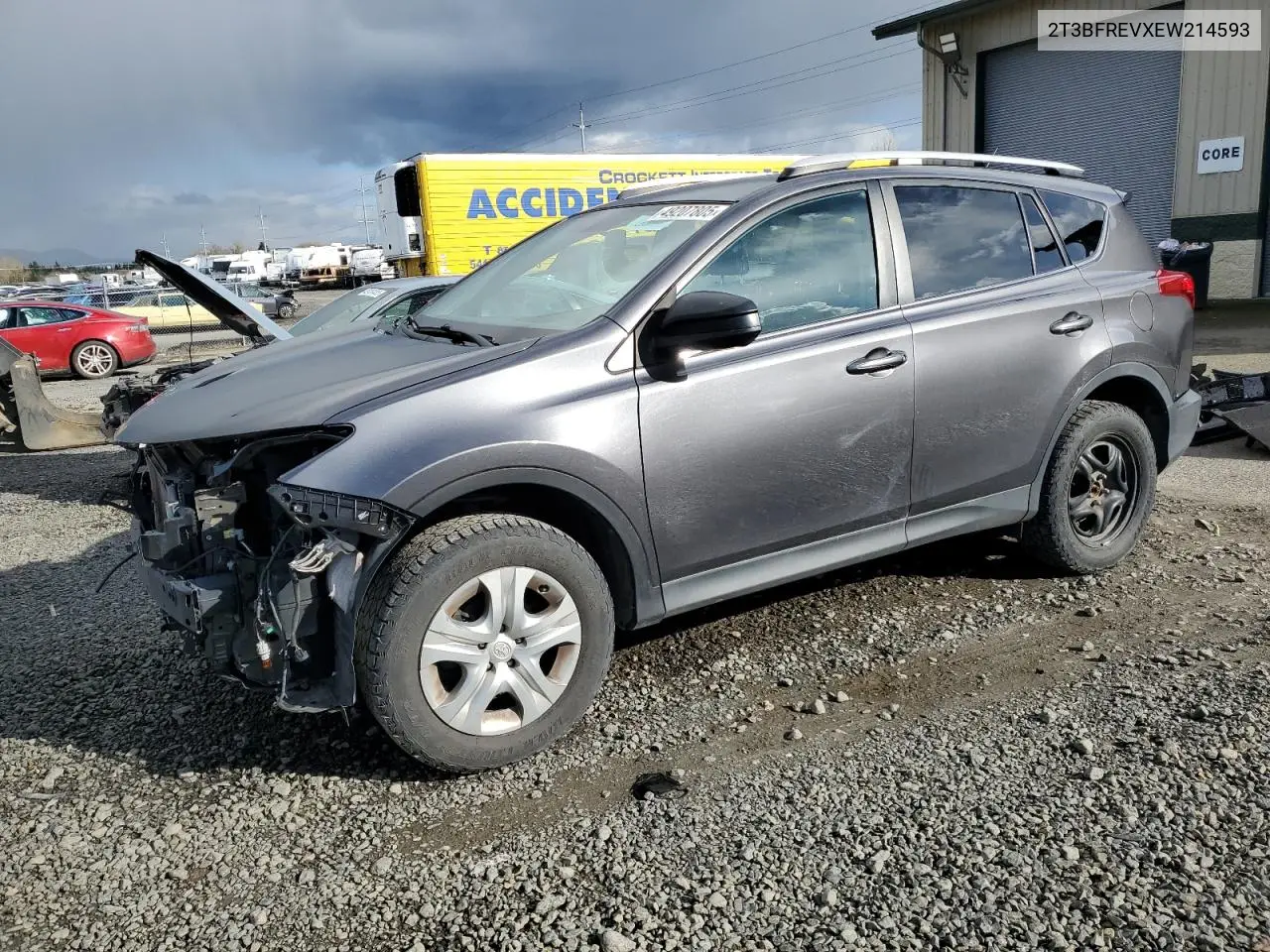 2014 Toyota Rav4 Le VIN: 2T3BFREVXEW214593 Lot: 49207805
