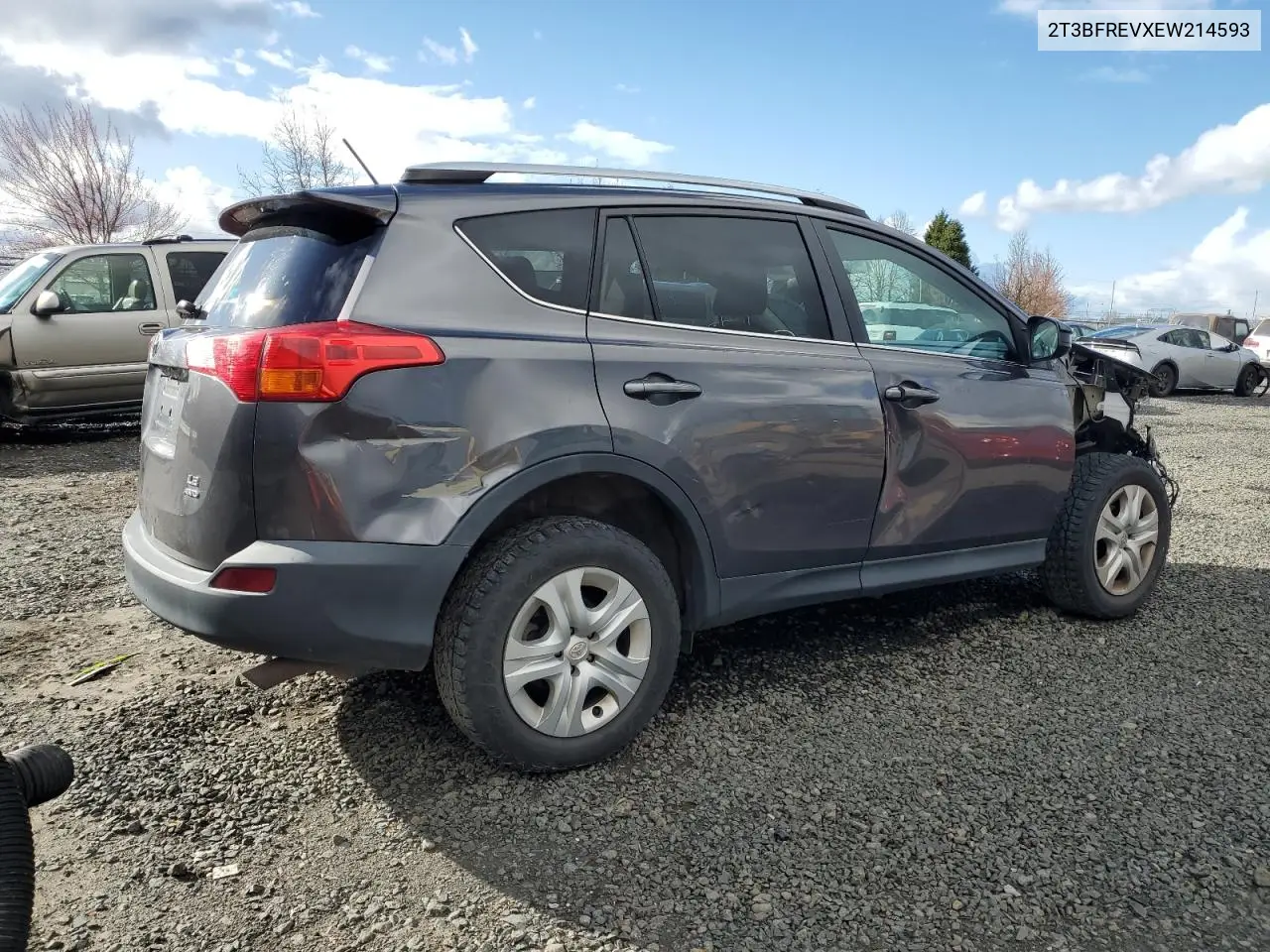 2014 Toyota Rav4 Le VIN: 2T3BFREVXEW214593 Lot: 49207805