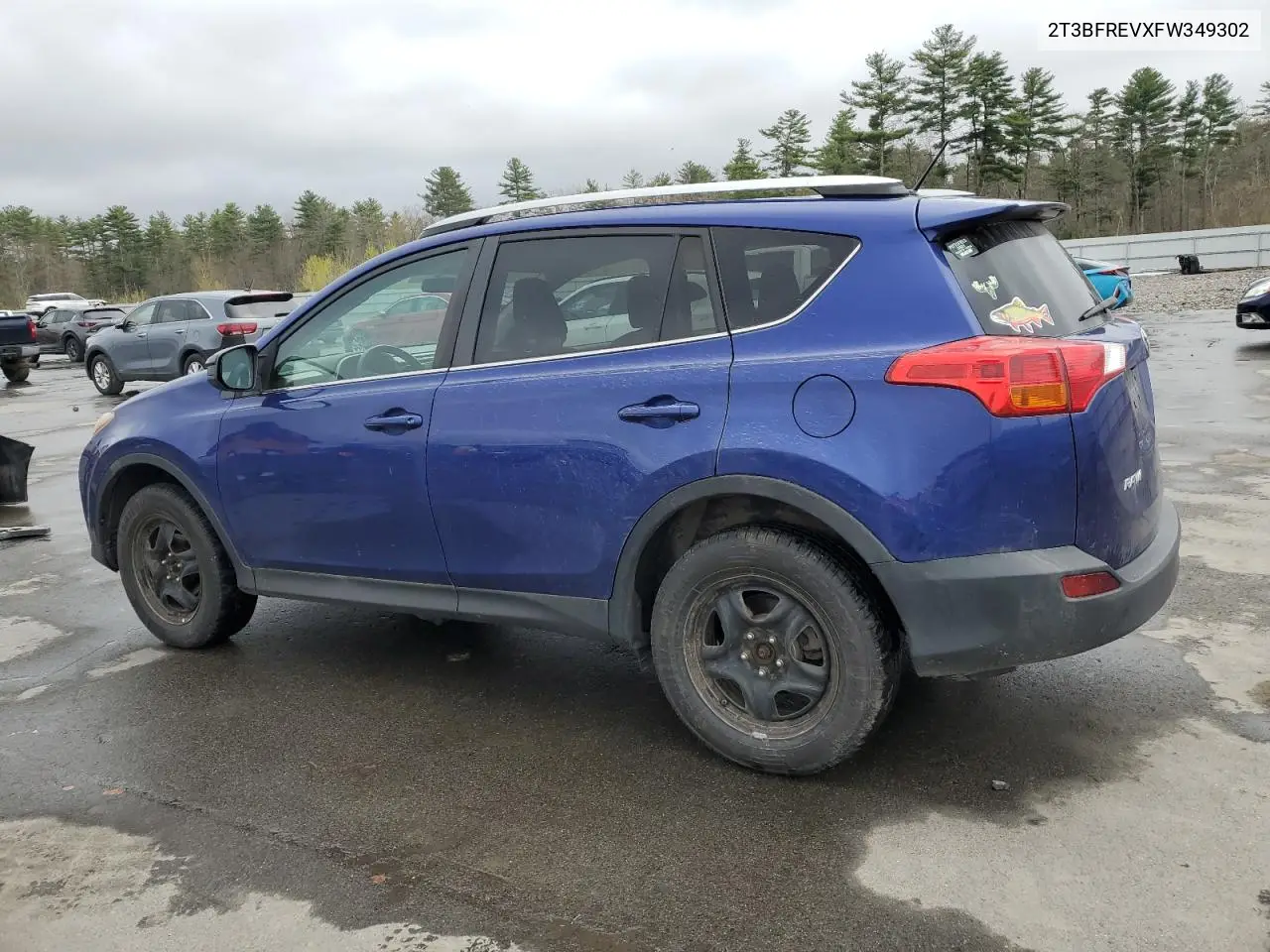 2015 Toyota Rav4 Le VIN: 2T3BFREVXFW349302 Lot: 55672415