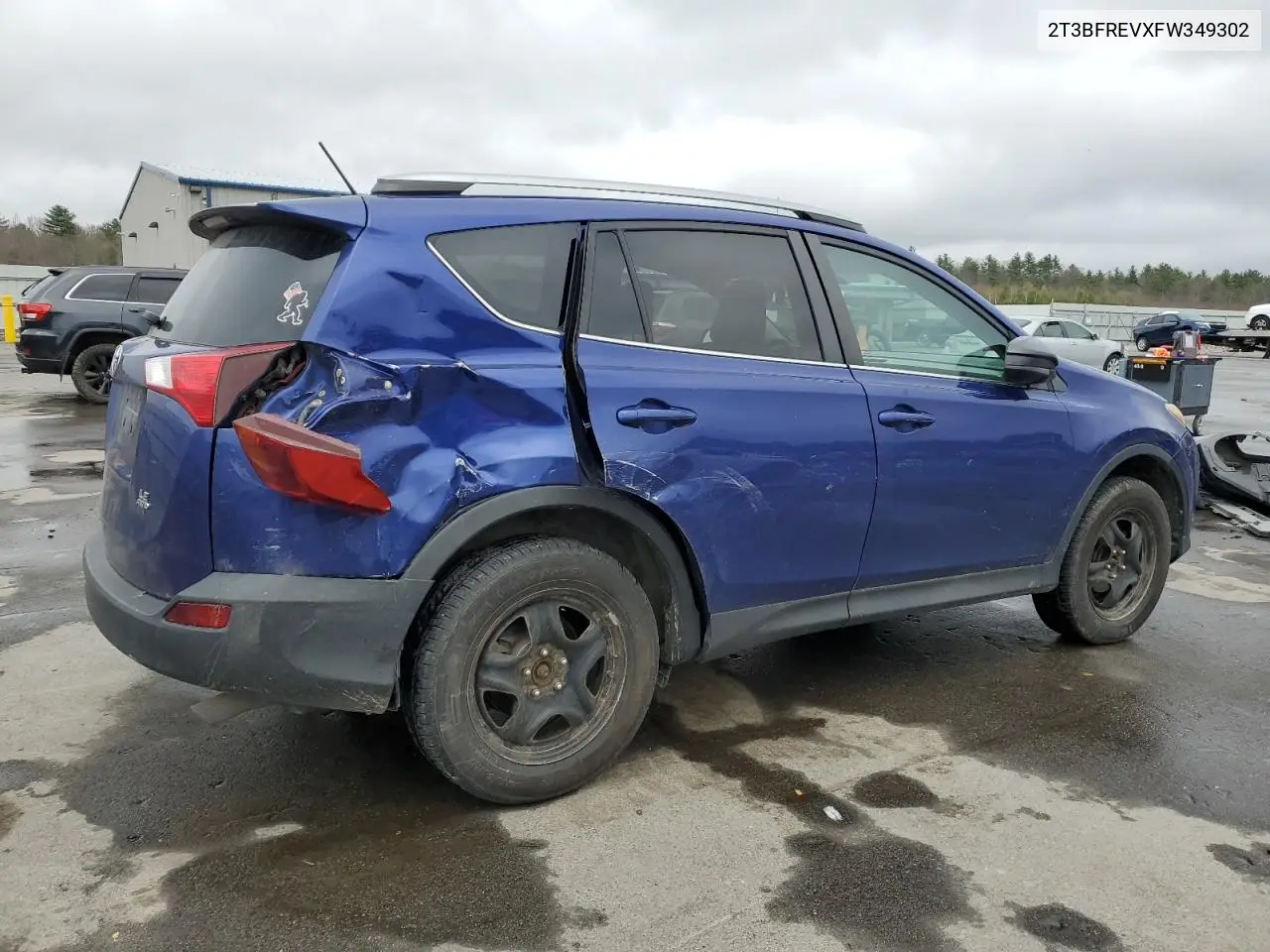2015 Toyota Rav4 Le VIN: 2T3BFREVXFW349302 Lot: 55672415