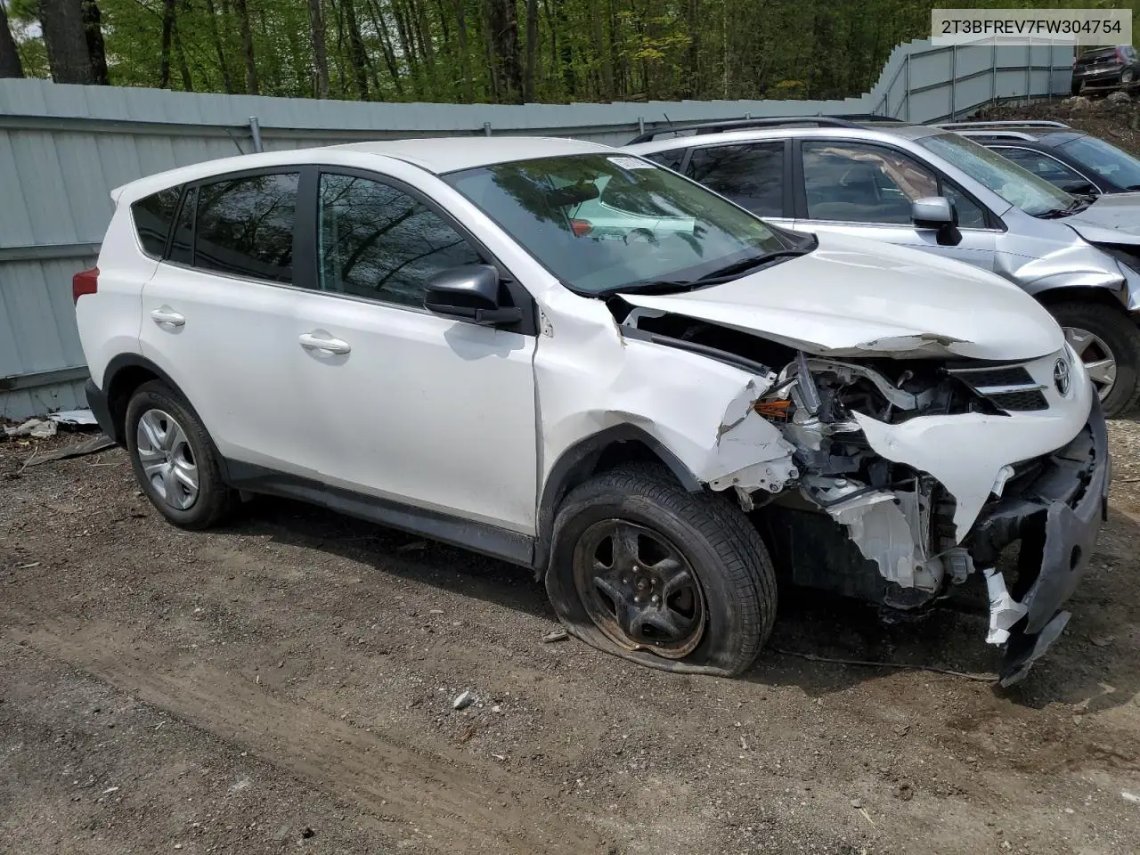 2015 Toyota Rav4 Le VIN: 2T3BFREV7FW304754 Lot: 57017945