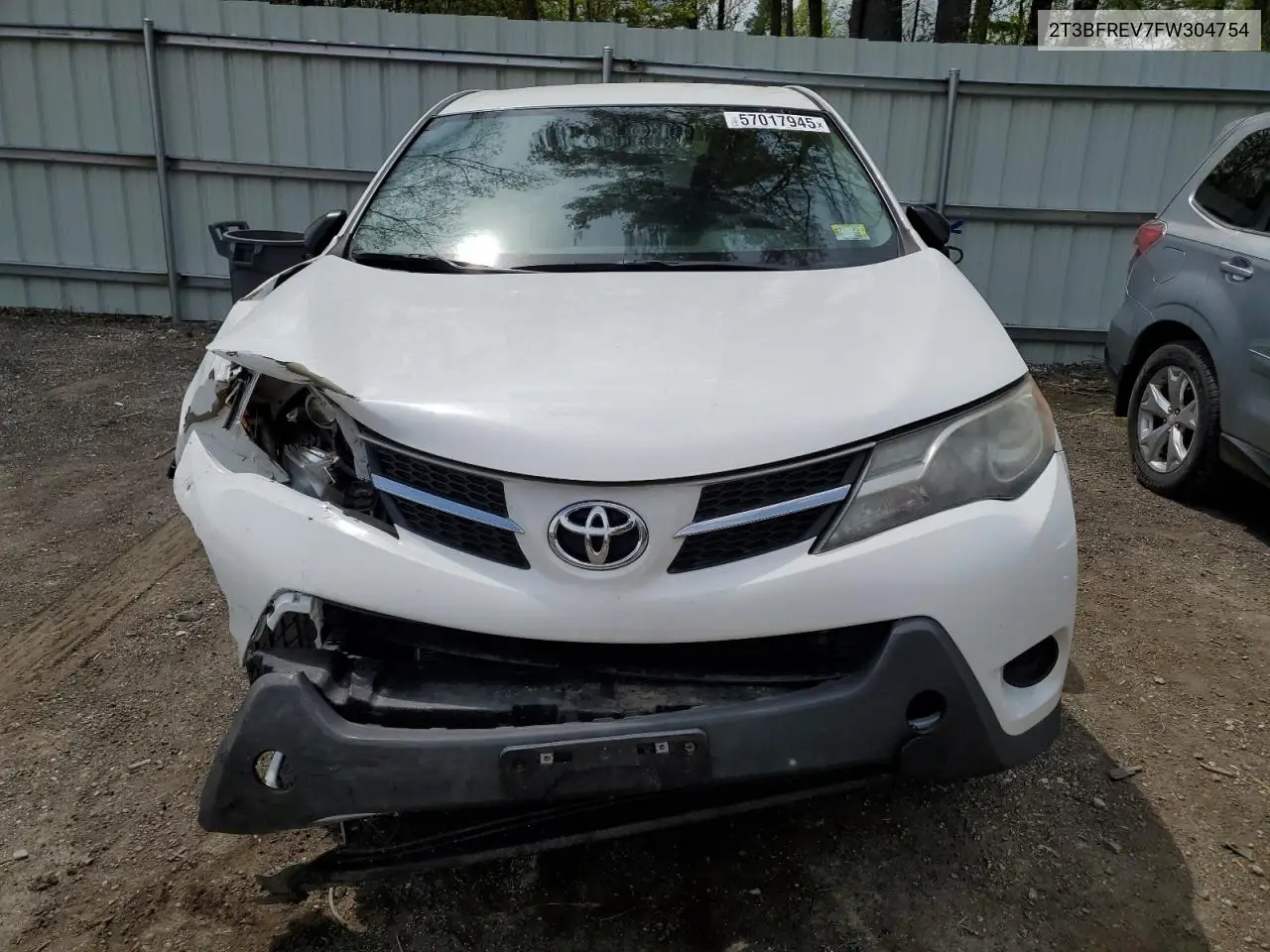 2015 Toyota Rav4 Le VIN: 2T3BFREV7FW304754 Lot: 57017945