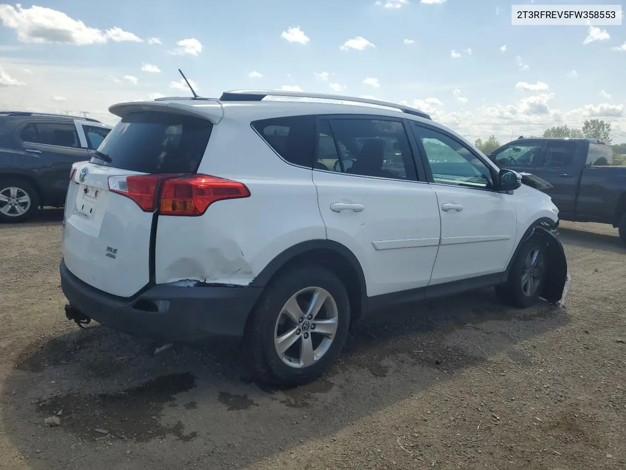 2015 Toyota Rav4 Xle VIN: 2T3RFREV5FW358553 Lot: 61728525