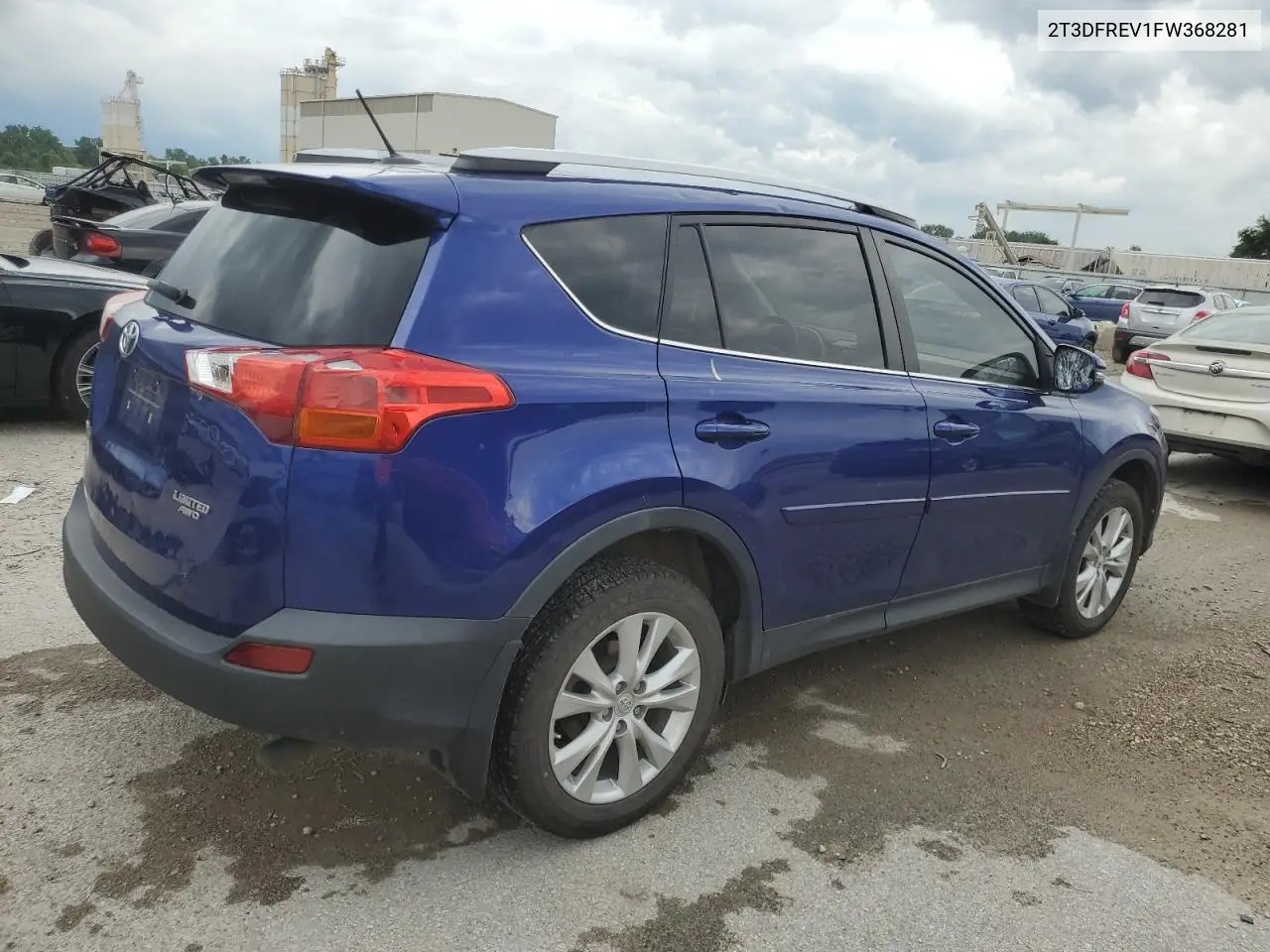 2015 Toyota Rav4 Limited VIN: 2T3DFREV1FW368281 Lot: 62646255