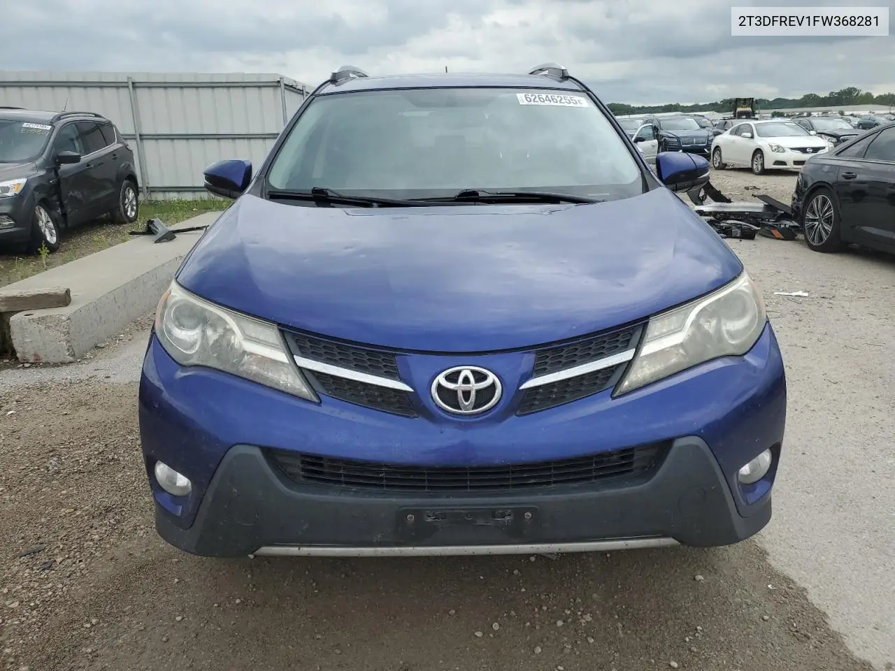 2015 Toyota Rav4 Limited VIN: 2T3DFREV1FW368281 Lot: 62646255