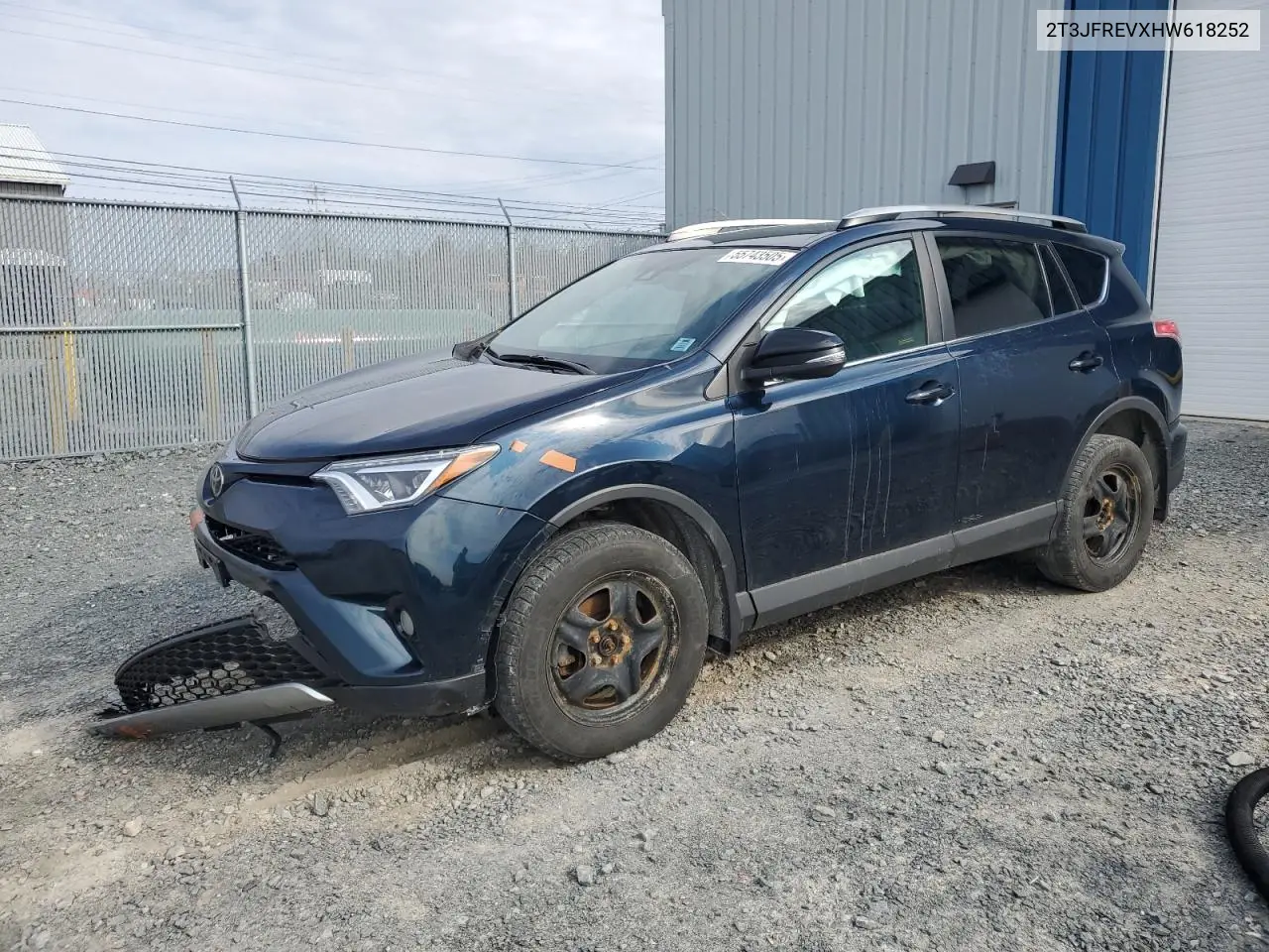 2017 Toyota Rav4 Se VIN: 2T3JFREVXHW618252 Lot: 55743505