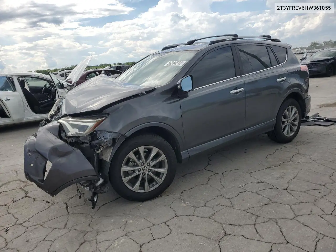 2017 Toyota Rav4 Limited VIN: 2T3YFREV6HW361055 Lot: 56014575