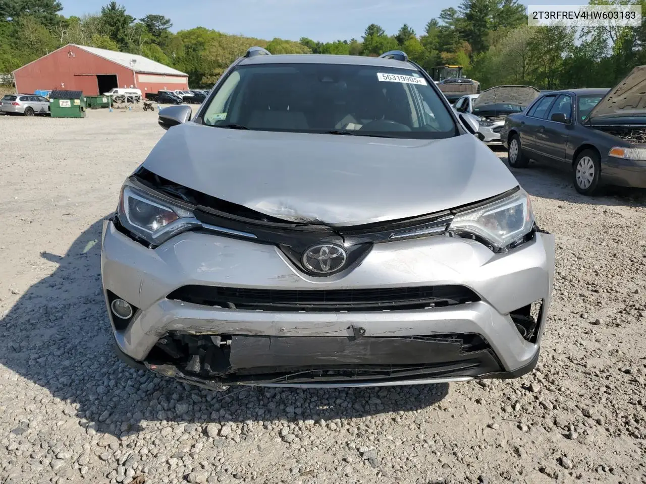 2017 Toyota Rav4 Xle VIN: 2T3RFREV4HW603183 Lot: 56319905