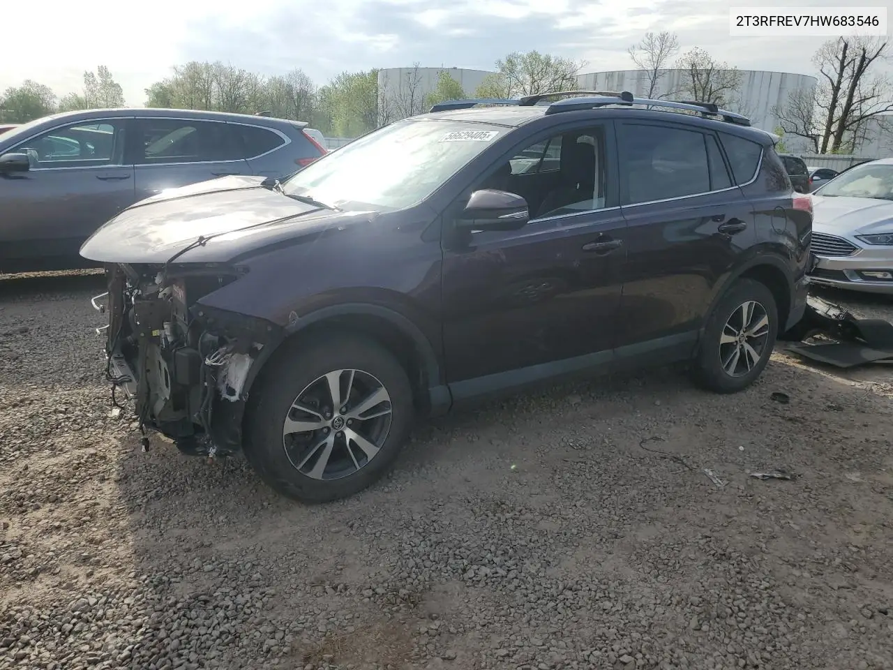 2017 Toyota Rav4 Xle VIN: 2T3RFREV7HW683546 Lot: 56629405