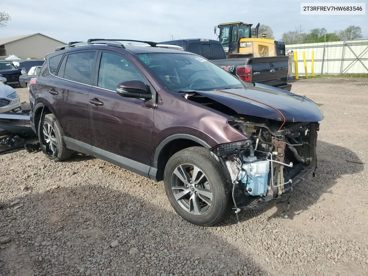 2017 Toyota Rav4 Xle VIN: 2T3RFREV7HW683546 Lot: 56629405