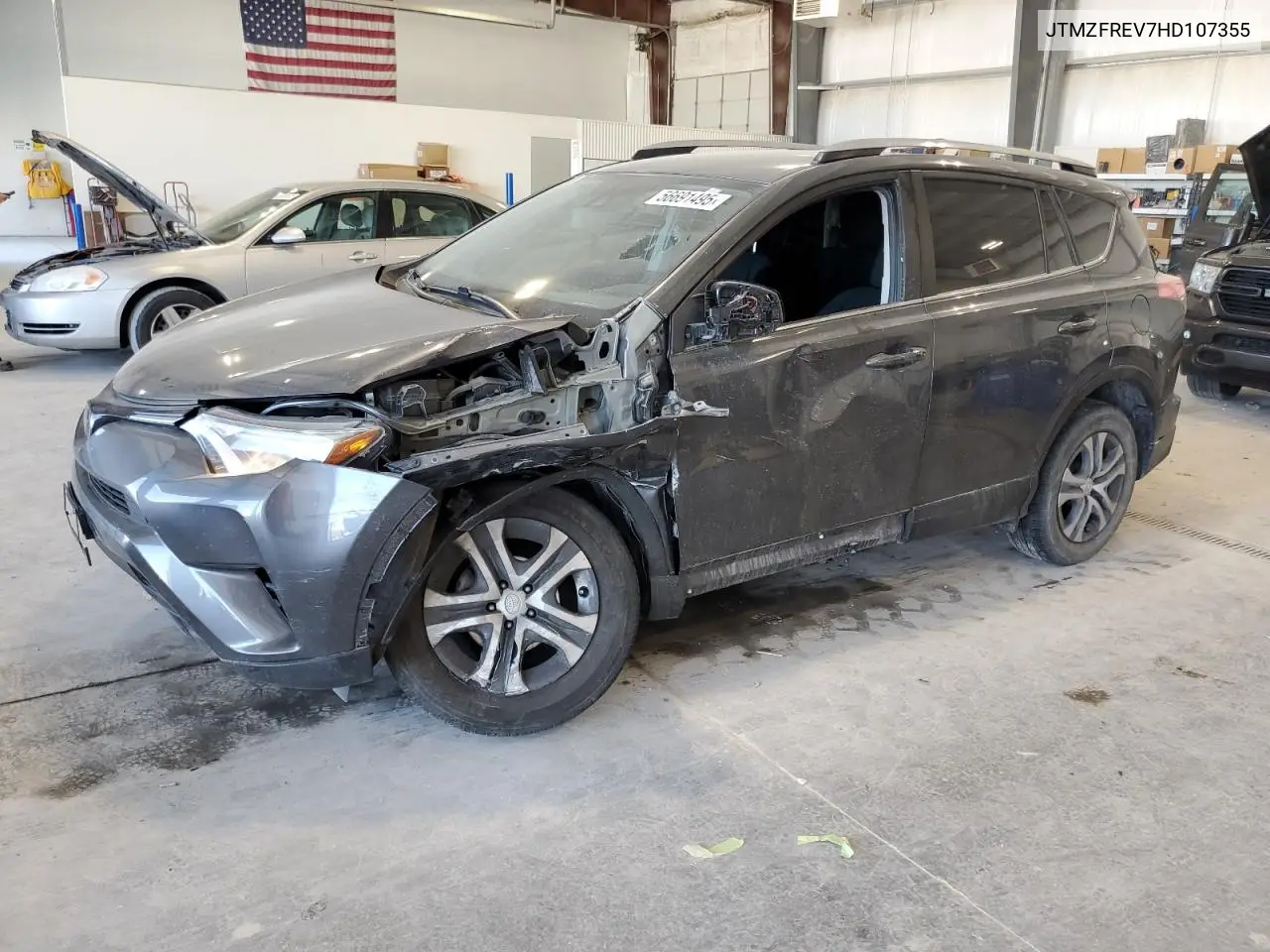 2017 Toyota Rav4 Le VIN: JTMZFREV7HD107355 Lot: 56691495