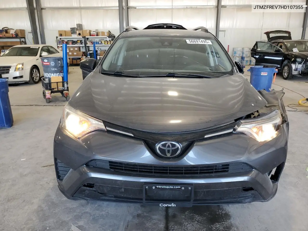 2017 Toyota Rav4 Le VIN: JTMZFREV7HD107355 Lot: 56691495