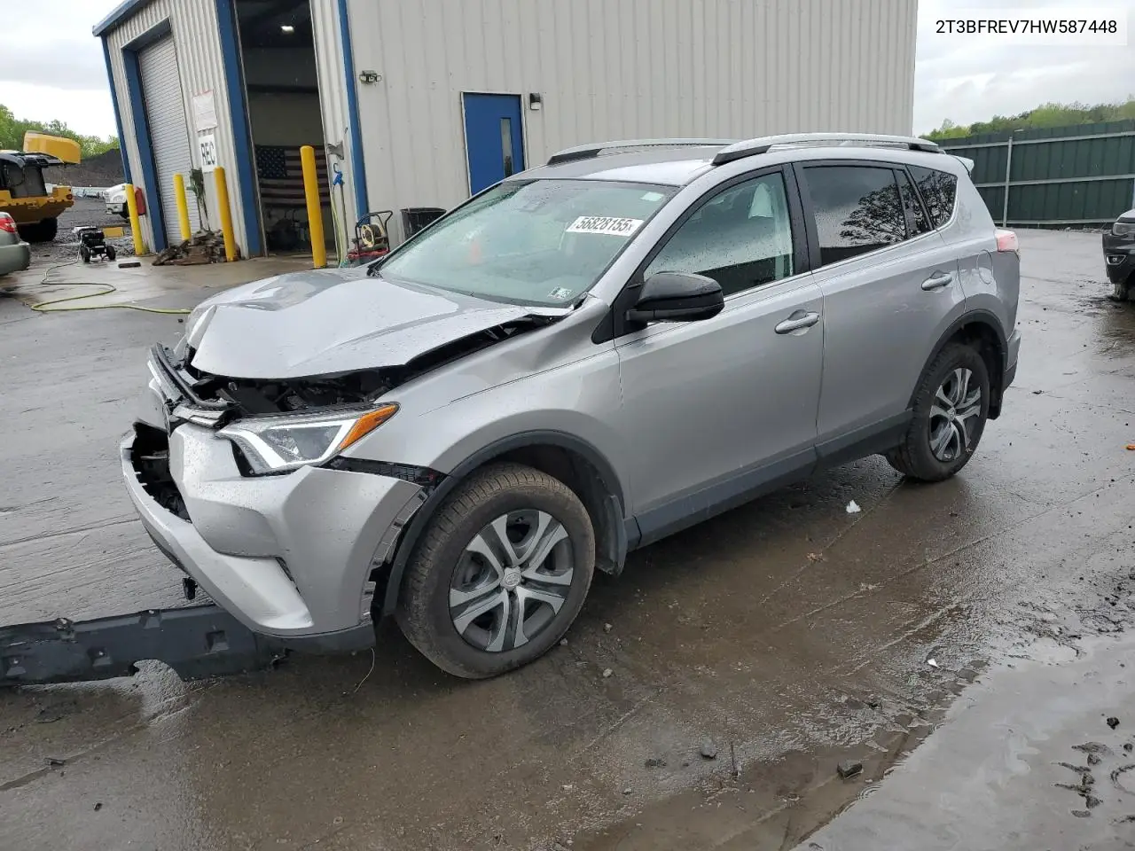 2017 Toyota Rav4 Le VIN: 2T3BFREV7HW587448 Lot: 56828155