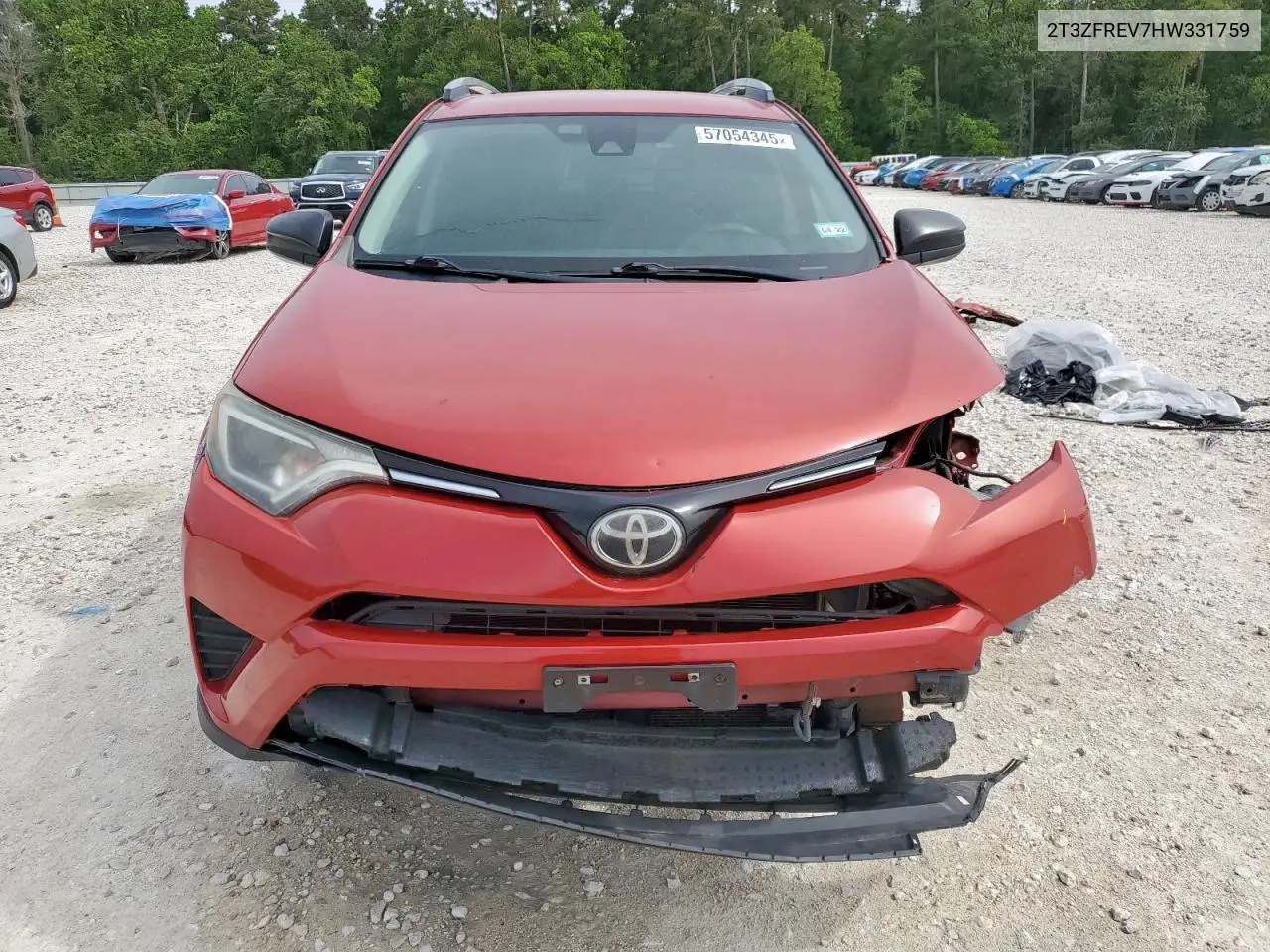 2017 Toyota Rav4 Le VIN: 2T3ZFREV7HW331759 Lot: 57054345