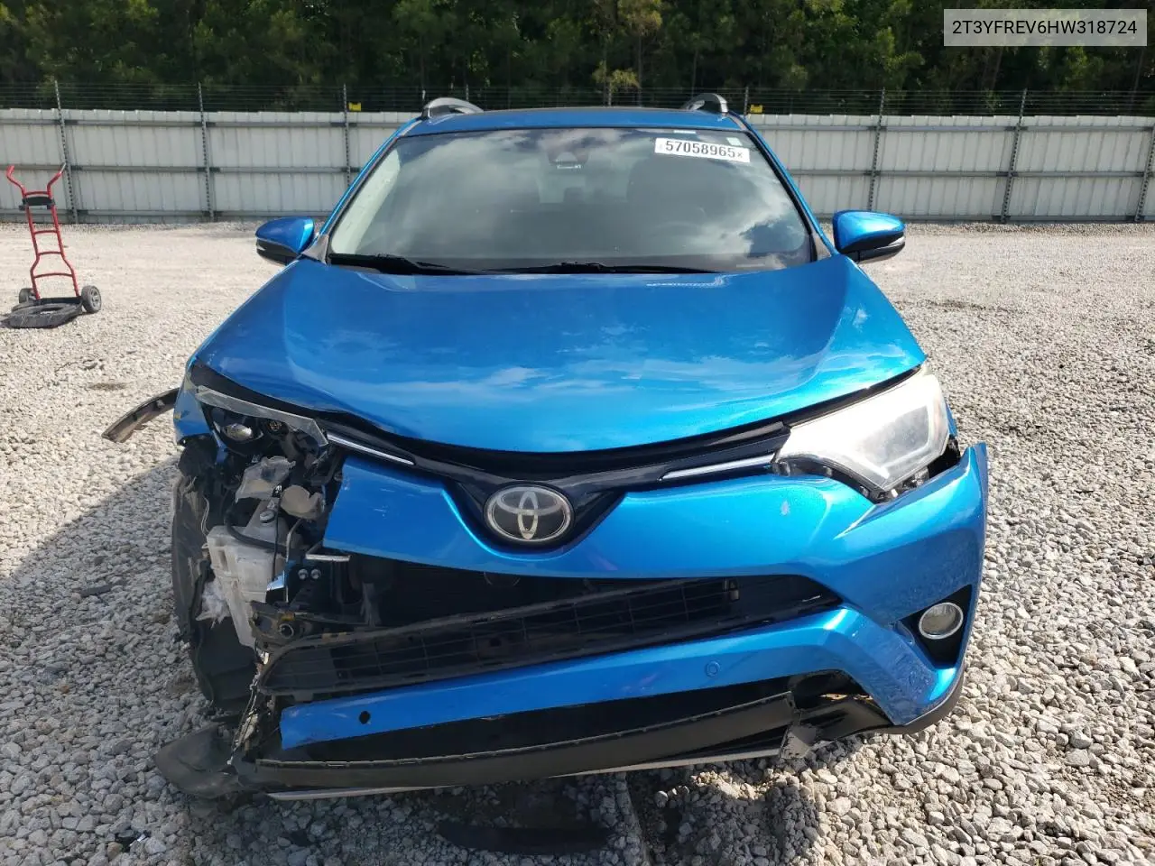 2017 Toyota Rav4 Limited VIN: 2T3YFREV6HW318724 Lot: 57058965