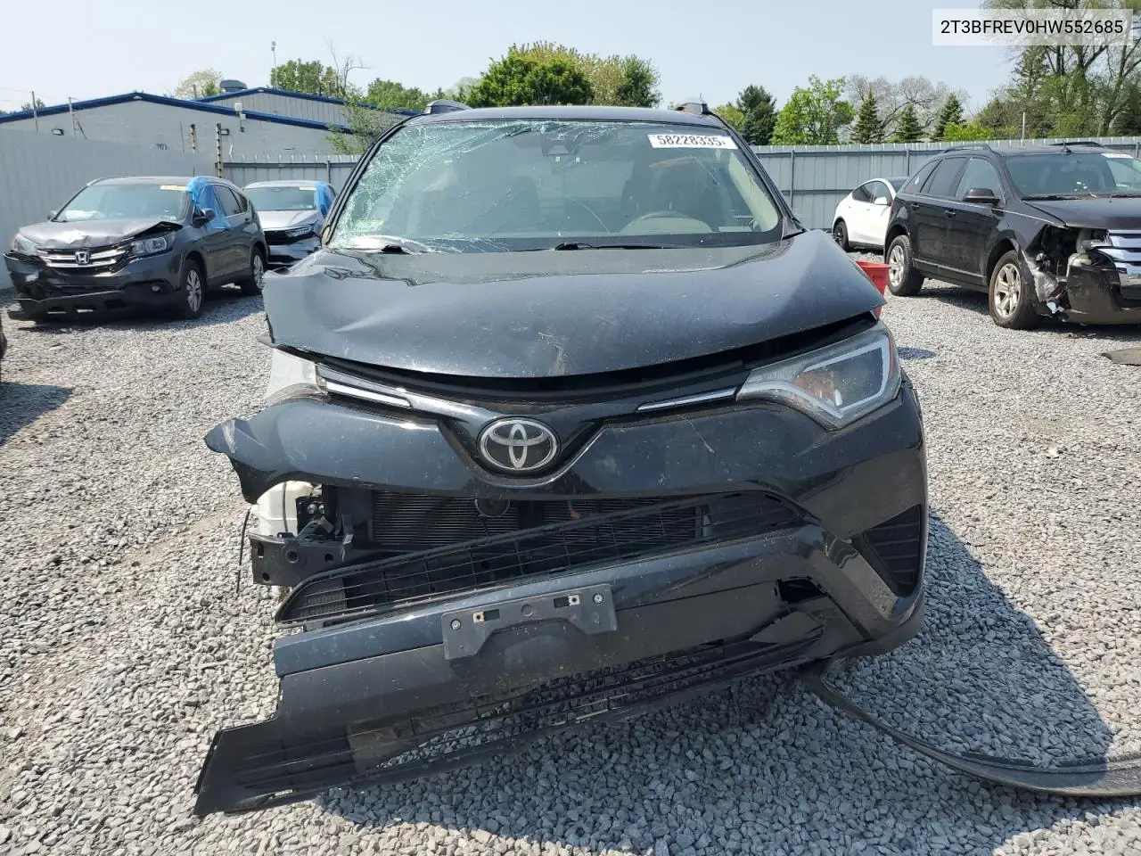 2017 Toyota Rav4 Le VIN: 2T3BFREV0HW552685 Lot: 58228335