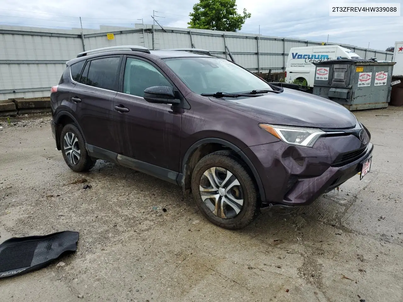 2017 Toyota Rav4 Le VIN: 2T3ZFREV4HW339088 Lot: 59531275