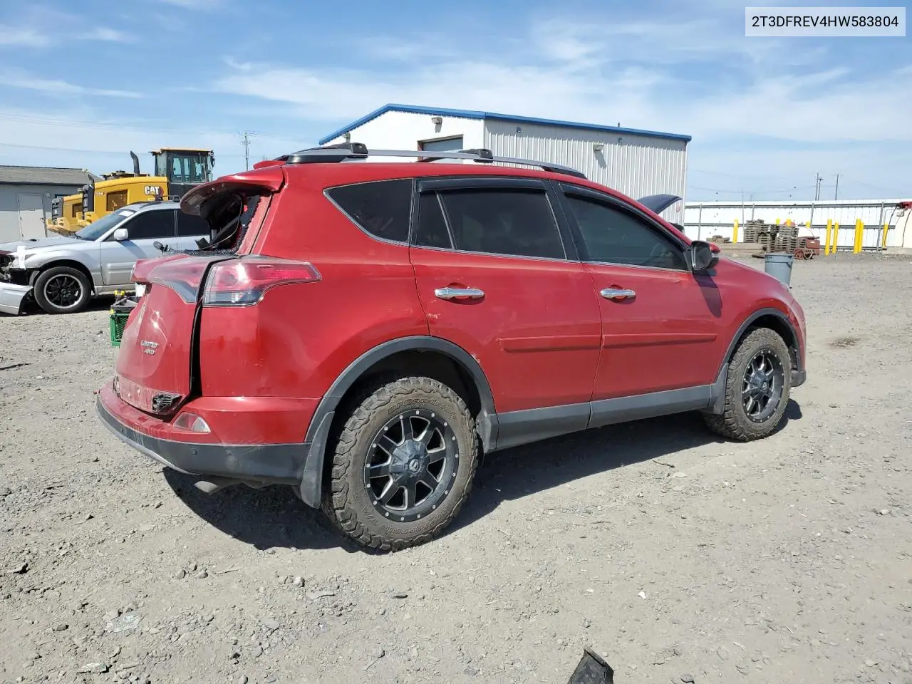 2017 Toyota Rav4 Limited VIN: 2T3DFREV4HW583804 Lot: 60175305